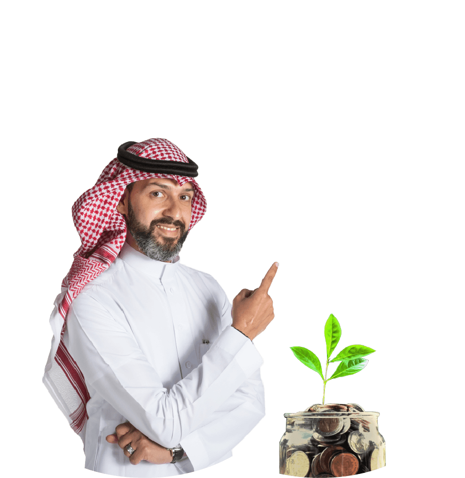 رجل سعودي يشير بثقة